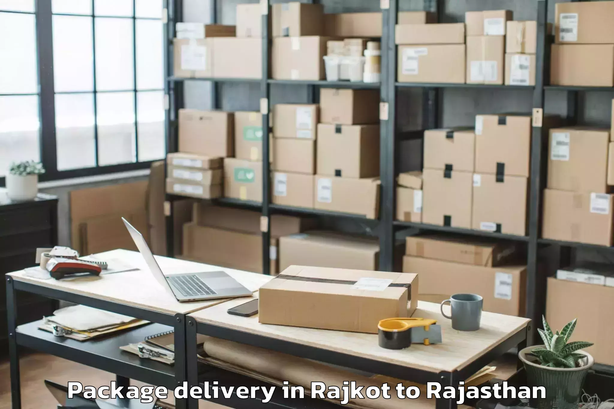 Quality Rajkot to Bijaipur Package Delivery